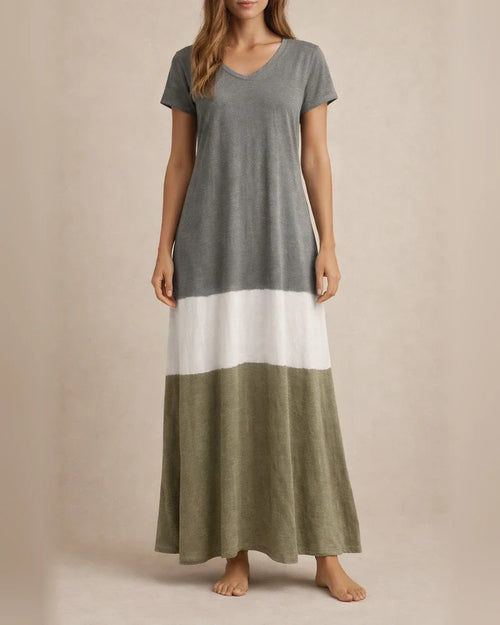 Women's T Shirt Dress Tee Dress Maxi long Dress Black Blue Gray Yellow Red Short Sleeve Color Block Patchwork Spring Summer Round Neck Casual Boom Sale Dress S M L XL XXL 3XL 4XL 5XL | JRSEE:21eac09e-d314-441f-b0af-a4833e5f361e