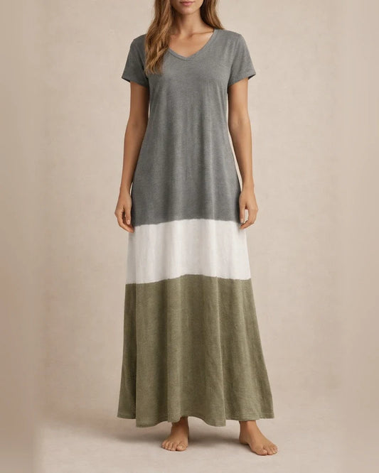 Women's T Shirt Dress Tee Dress Maxi long Dress Black Blue Gray Yellow Red Short Sleeve Color Block Patchwork Spring Summer Round Neck Casual Boom Sale Dress S M L XL XXL 3XL 4XL 5XL | JRSEE:21eac09e-d314-441f-b0af-a4833e5f361e