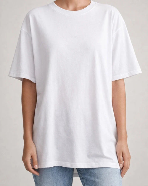 Women's T-shirt Solid Color Loose Drop Shoulder Sleeve Round Neck Short Sleeve Tops | JRSEE:3b9e53bb-b15a-46d6-b5e8-c3c2378a40a7