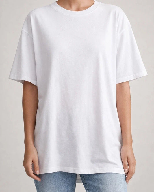 Women's T-shirt Solid Color Loose Drop Shoulder Sleeve Round Neck Short Sleeve Tops | JRSEE:3b9e53bb-b15a-46d6-b5e8-c3c2378a40a7