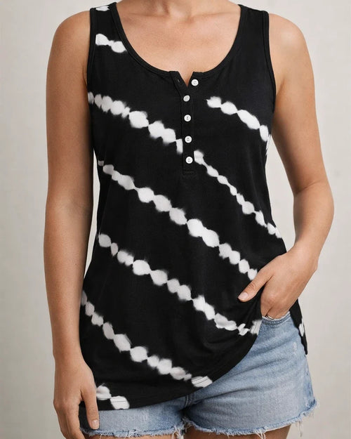 Women's T-shirt Summer Fashion Casual Striped Loose Printed Sleeveless Vest Top Women | JRSEE:e5626f32-b4cd-44bb-a31d-840541af419a