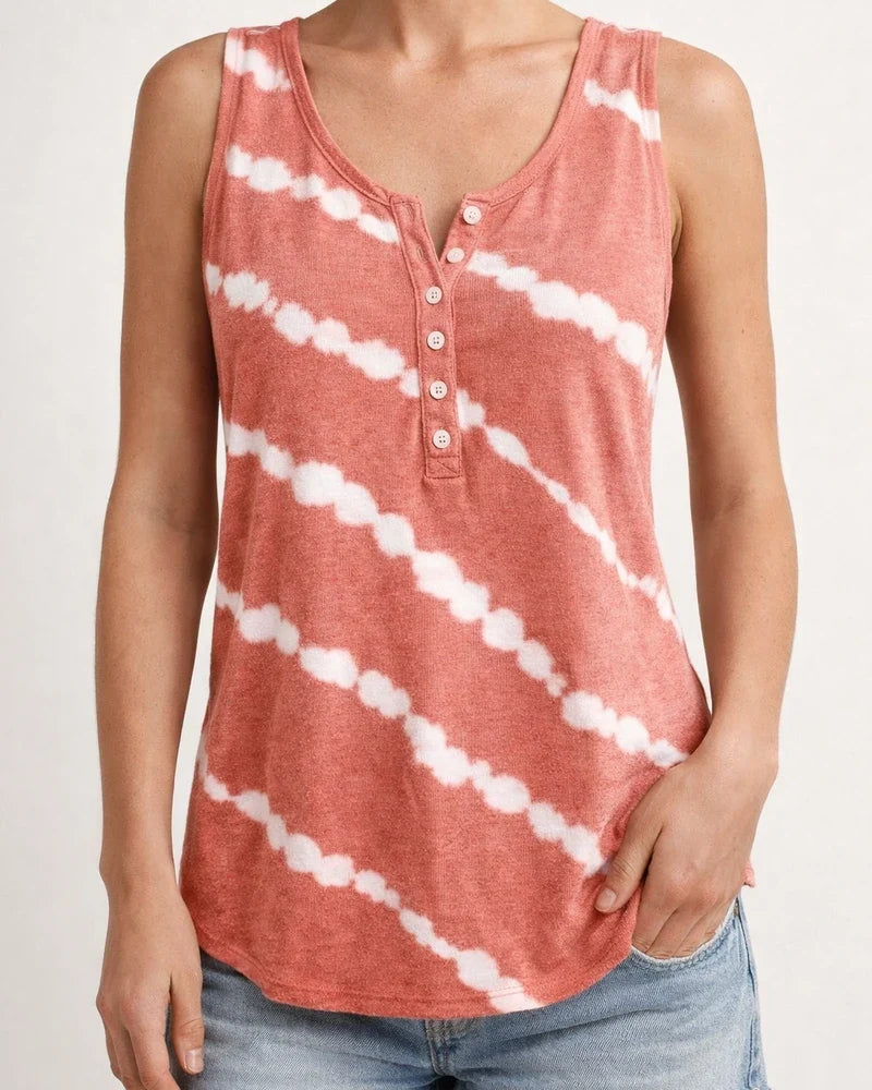 Women's T-shirt Summer Fashion Casual Striped Loose Printed Sleeveless Vest Top Women | JRSEE:be37fa7c-3f65-46df-9304-1c5cb392e961