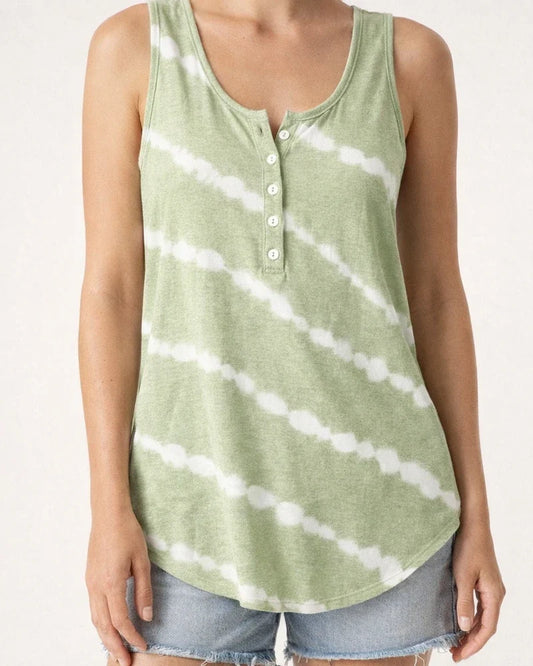Women's T-shirt Summer Fashion Casual Striped Loose Printed Sleeveless Vest Top Women | JRSEE:e74aba31-8643-470a-aa9e-8ad87d3d8ea2