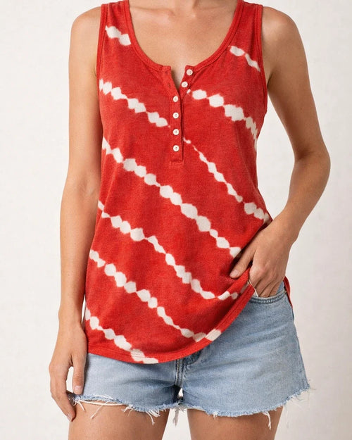 Women's T-shirt Summer Fashion Casual Striped Loose Printed Sleeveless Vest Top Women | JRSEE:2f5f0c9a-39fe-462e-9437-ad051ff4ae6a