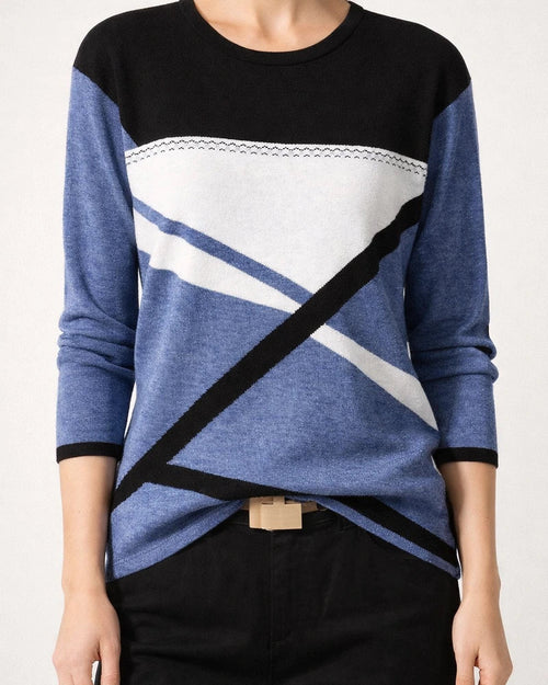 Women's T shirt Tee Color Block Casual Weekend Painting T shirt Tee Long Sleeve Print Round Neck Basic Green Black Blue S / 3D Print | JRSEE:9b17bccf-2095-488d-b5df-501b6355fc41