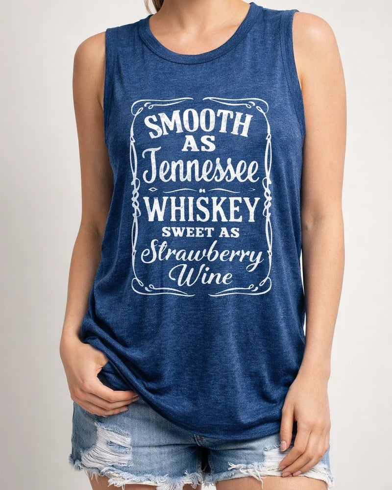 Women's Tank Top Fun Letter Print Round Neck Sleeveless T-shirt | JRSEE:e2345a93-f32c-4a1e-b4d0-aa5e7a0b13e8