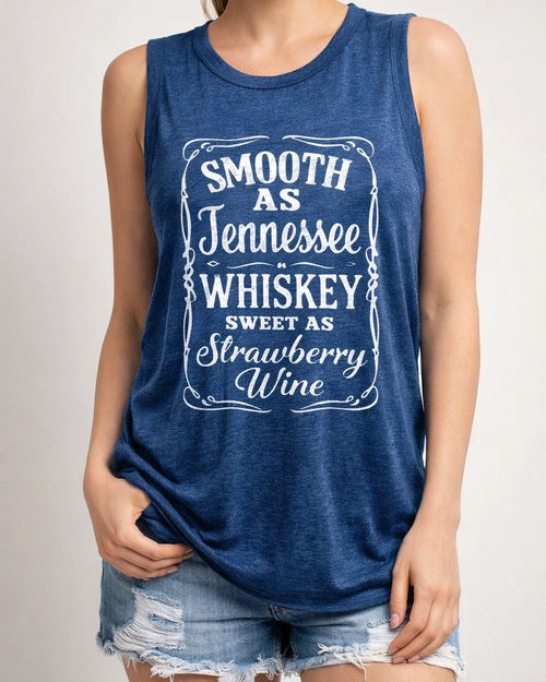 Women's Tank Top Fun Letter Print Round Neck Sleeveless T-shirt | JRSEE:e2345a93-f32c-4a1e-b4d0-aa5e7a0b13e8