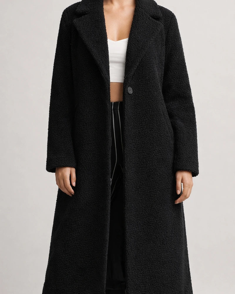 Women's Teddy Coat Sherpa jacket Fleece Jacket Long Pocket Coat White Black Blue Brown Active Daily Fall Buttoned Front Turndown Regular Fit S M L XL XXL 3XL / Windproof | JRSEE:7073db1c-0ca0-4e5a-b483-5696b6431d22