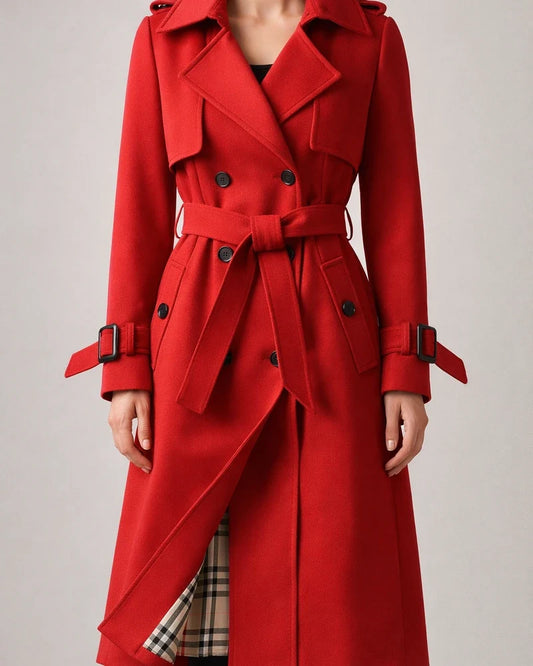 Women's Trench Coat Long Solid Color Patchwork Coat Black Blue Camel Beige Daily Fall Single Breasted Regular Fit S M L XL XXL 3XL | JRSEE:b9f64580-9509-4262-9c60-ccefde305186