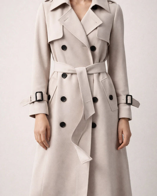 Women's Trench Coat Long Solid Color Patchwork Coat Black Blue Camel Beige Daily Fall Single Breasted Regular Fit S M L XL XXL 3XL | JRSEE:5cdfc392-7aa1-4aee-9cc9-69aaf3190cac