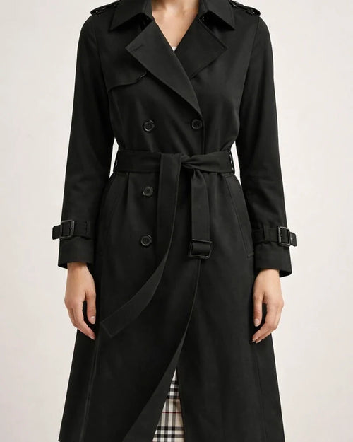 Women's Trench Coat Long Solid Color Patchwork Coat Black Blue Camel Beige Daily Fall Single Breasted Regular Fit S M L XL XXL 3XL | JRSEE:d188713e-986e-4b85-977c-5dc2c56c61c3