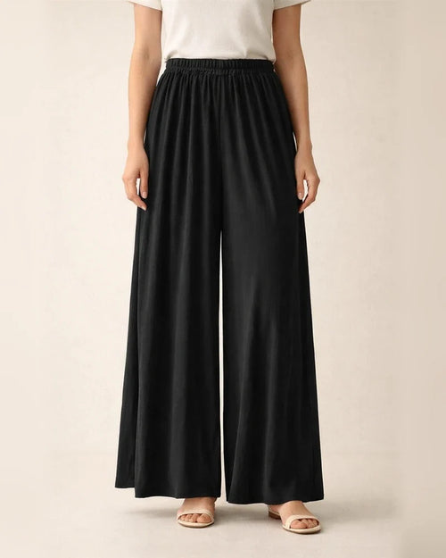 Women's Wide Leg Pants Trousers Palazzo Pants Linen Black White Red Fashion Casual Daily Wide Leg Full Length Comfort Solid Colored M L XL 2XL | JRSEE:7ab0b126-4539-4af8-9e6b-4d2c30845232