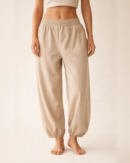 Women's Wide-Leg Pants Women's Casual Pants Casual Cotton Trousers | JRSEE:72c870de-8cfb-4d47-baa6-a381dbc8f6df