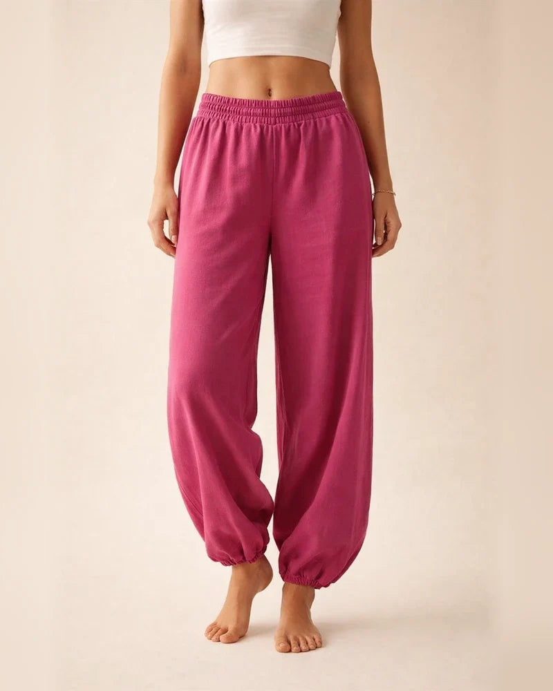 Women's Wide-Leg Pants Women's Casual Pants Casual Cotton Trousers | JRSEE:c9020feb-51e9-48ab-96a0-ae609e42e84d