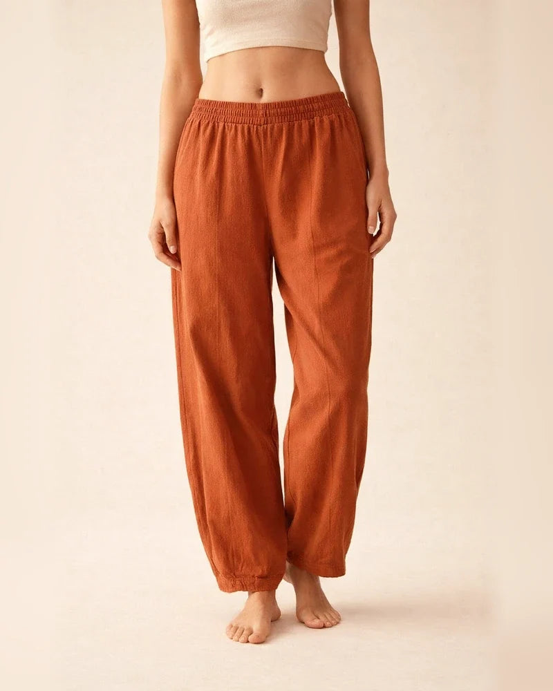 Women's Wide-Leg Pants Women's Casual Pants Casual Cotton Trousers | JRSEE:3b363693-77b3-4558-93d1-a574dae2a68b