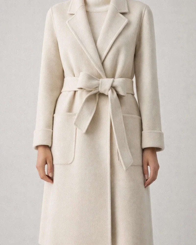 Women's Winter Coat Coat Warm Breathable Outdoor Daily Wear Vacation Going out Pocket With Belt Single Breasted Turndown Active Fashion Comfortable Street Style Solid Color Regular Fit Outerwear Long | JRSEE:6ff978f6-32f8-470f-809b-165f3337247e