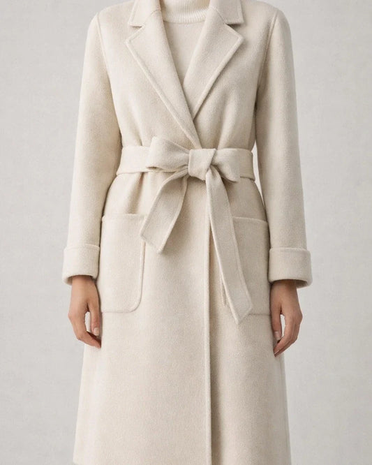 Women's Winter Coat Coat Warm Breathable Outdoor Daily Wear Vacation Going out Pocket With Belt Single Breasted Turndown Active Fashion Comfortable Street Style Solid Color Regular Fit Outerwear Long | JRSEE:6ff978f6-32f8-470f-809b-165f3337247e