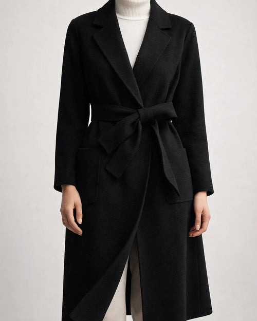 Women's Winter Coat Coat Warm Breathable Outdoor Daily Wear Vacation Going out Pocket With Belt Single Breasted Turndown Active Fashion Comfortable Street Style Solid Color Regular Fit Outerwear Long | JRSEE:dfdb7e07-1f60-4272-a6de-733e643079f4