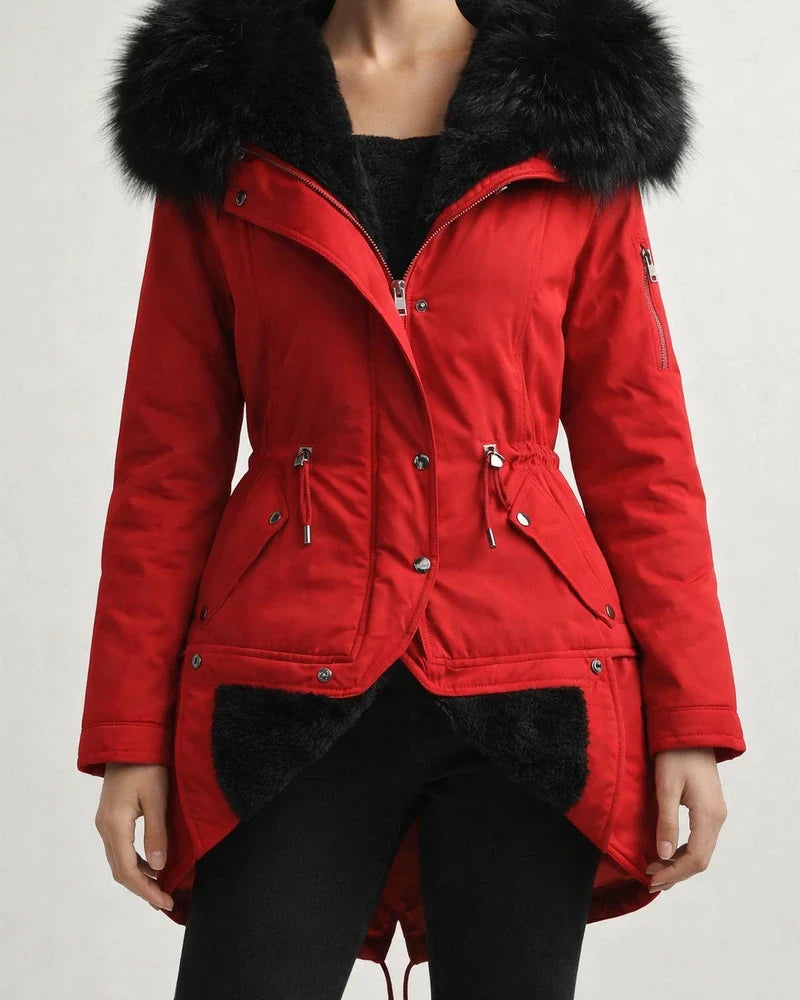 Women's Winter Jacket Coat Parka Hoodie Jacket Street Casual Daily Winter Fall Long Coat Regular Fit Thermal Warm Windproof Warm Casual Jacket Long Sleeve Full Zip Fleece Lined Black Pink Army Green | JRSEE:babb534c-7a3e-41e6-a483-3eabeee369de