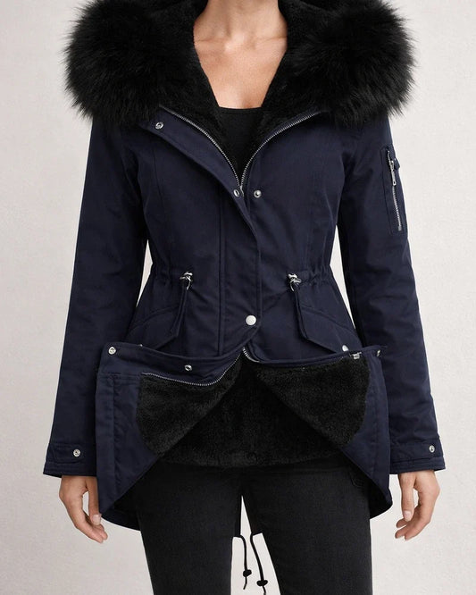 Women's Winter Jacket Coat Parka Hoodie Jacket Street Casual Daily Winter Fall Long Coat Regular Fit Thermal Warm Windproof Warm Casual Jacket Long Sleeve Full Zip Fleece Lined Black Pink Army Green | JRSEE:762679d9-df0d-400f-8c48-b2de567d5d69