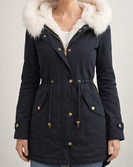 Women's Winter Jacket Parka Hoodie Jacket Outdoor Street Daily Winter Fall Long Coat Regular Fit Windproof Warm Streetwear Casual Jacket Long Sleeve Color Block Fur Trim Pocket Pink Army Green Khaki | JRSEE:75dae6a6-ffe5-4e6b-b8cd-9d5b1773f2e2