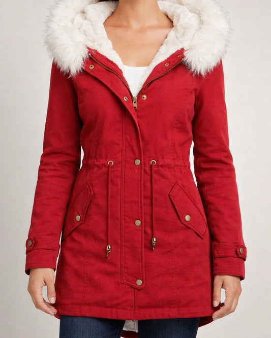 Women's Winter Jacket Parka Hoodie Jacket Outdoor Street Daily Winter Fall Long Coat Regular Fit Windproof Warm Streetwear Casual Jacket Long Sleeve Color Block Fur Trim Pocket Pink Army Green Khaki | JRSEE:18abb703-c610-45f8-b11c-eaea2bfda189