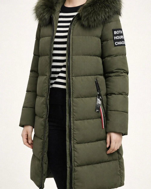Women's Winter Jacket Puffer Jacket Hoodie Jacket Street Daily Valentine's Day Winter Fall Long Coat Regular Fit Windproof Warm Casual Jacket Long Sleeve Solid Color Full Zip ArmyGreen caramel Red | JRSEE:4d947331-4898-49f7-9782-9dbf90672241