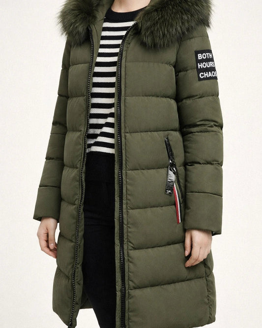 Women's Winter Jacket Puffer Jacket Hoodie Jacket Street Daily Valentine's Day Winter Fall Long Coat Regular Fit Windproof Warm Casual Jacket Long Sleeve Solid Color Full Zip ArmyGreen caramel Red | JRSEE:4d947331-4898-49f7-9782-9dbf90672241