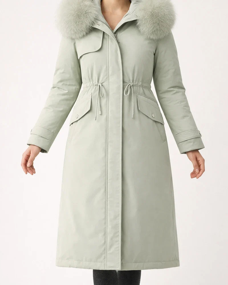 Women's Winter Jacket Winter Coat Coat Parka Outdoor Street Daily Winter Fall Long Coat Regular Fit Adjustable Windproof Warm Breathable Streetwear Embroidery Casual Jacket Long Sleeve Solid Color | JRSEE:cce81742-741f-415c-9723-7e103e67768e