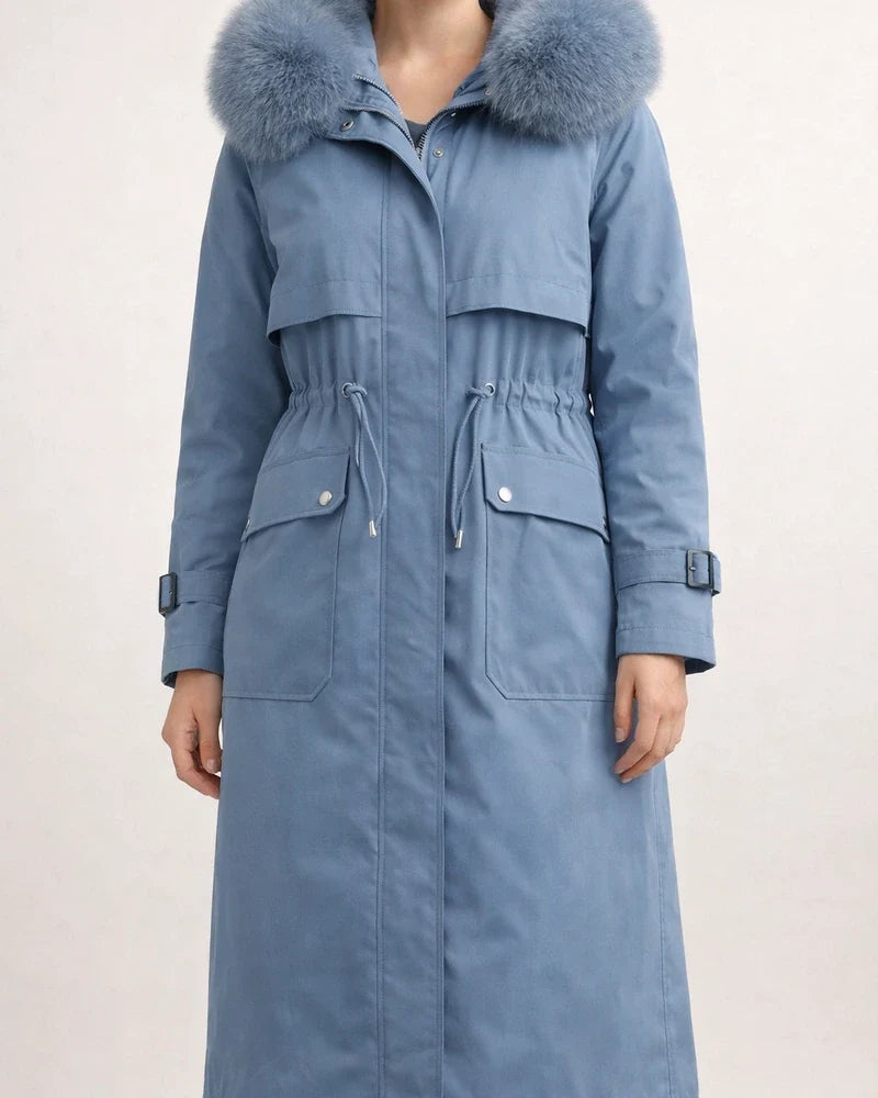 Women's Winter Jacket Winter Coat Coat Parka Outdoor Street Daily Winter Fall Long Coat Regular Fit Adjustable Windproof Warm Breathable Streetwear Embroidery Casual Jacket Long Sleeve Solid Color | JRSEE:b4ed55b3-4abb-46e0-b038-6e7b915527a0