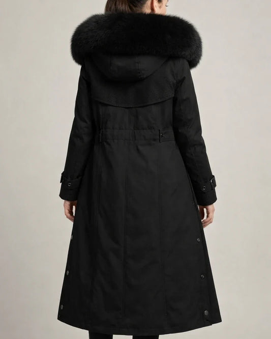 Women's Winter Jacket Winter Coat Coat Parka Outdoor Street Daily Winter Fall Long Coat Regular Fit Adjustable Windproof Warm Breathable Streetwear Embroidery Casual Jacket Long Sleeve Solid Color | JRSEE:6ec0d36e-f1c1-4b7e-ae65-8792b8a78a20