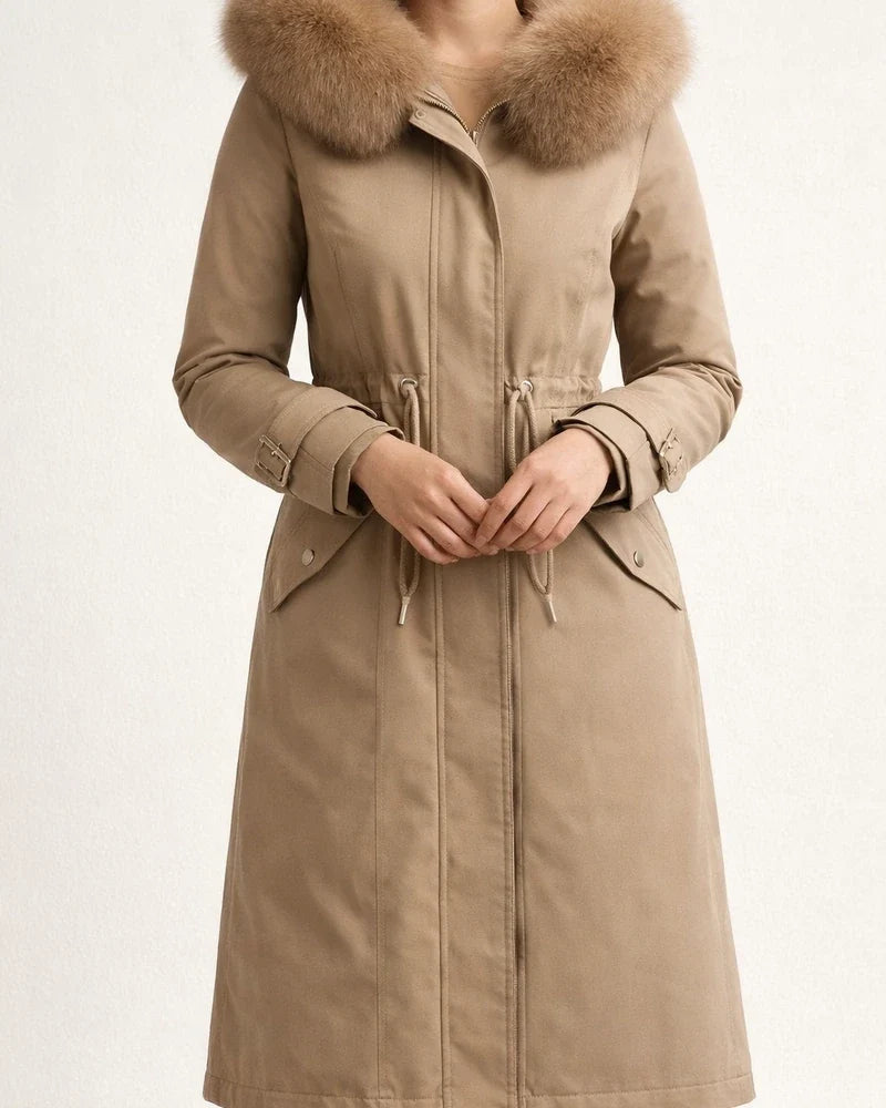 Women's Winter Jacket Winter Coat Coat Parka Outdoor Street Daily Winter Fall Long Coat Regular Fit Adjustable Windproof Warm Breathable Streetwear Embroidery Casual Jacket Long Sleeve Solid Color | JRSEE:768e43bb-24f2-44f0-817a-a9556828644a