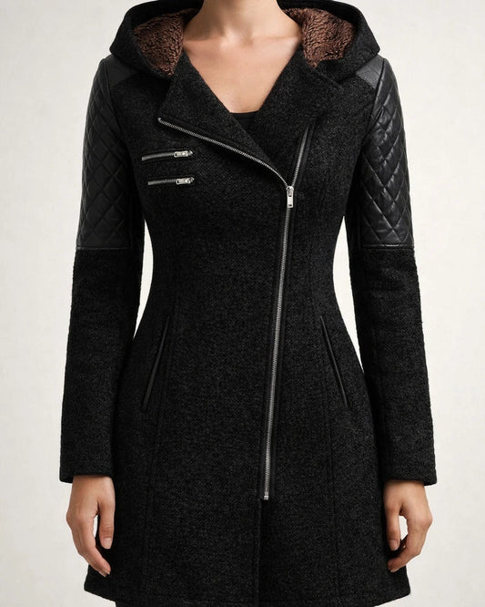 Women's Winter Jacket Winter Coat Parka Windproof Warm Outdoor Street Daily Vacation Patchwork Zipper Zipper Hoodie Fashion Modern Street Style Color Block Regular Fit Outerwear Long Sleeve Winter | JRSEE:294882ea-1b25-4349-95b2-0d06ad3b49bf