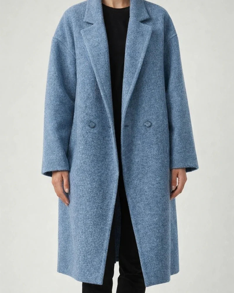 Women's Winter Long Tweed Trench Coat Jacket Suit Collar Jacket | JRSEE:256adea7-1899-452d-9db4-f303630f1fee