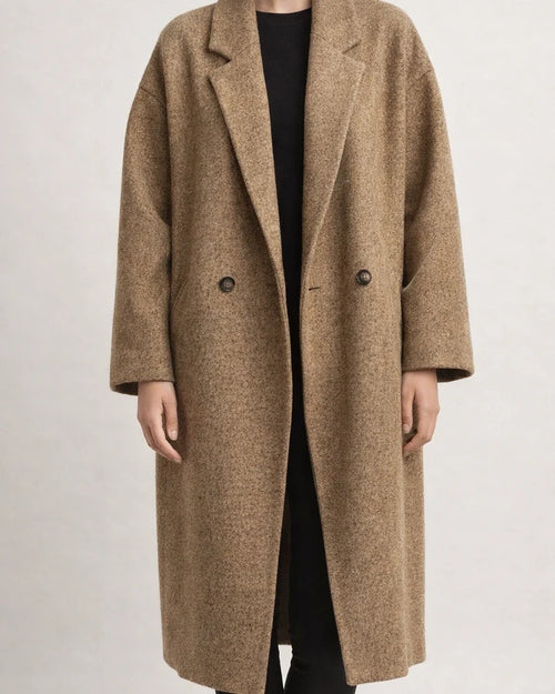 Women's Winter Long Tweed Trench Coat Jacket Suit Collar Jacket | JRSEE:df485167-b1f5-49b7-8e7d-a985efbcfd6b
