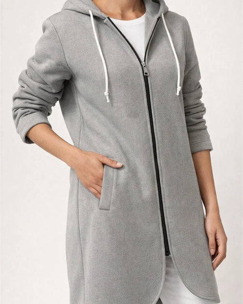 Women's Zip Hoodie Sweatshirt Streetwear Pullover Sherpa Fleece Pocket Zip Up Black Pink Red Solid Color Street Hoodie Long Sleeve Fleece / Fleece lined | JRSEE:3fce0aad-a1fe-4970-a5e5-59320a73d49c