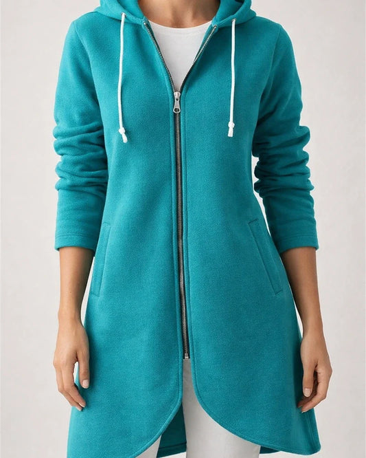 Women's Zip Hoodie Sweatshirt Streetwear Pullover Sherpa Fleece Pocket Zip Up Black Pink Red Solid Color Street Hoodie Long Sleeve Fleece / Fleece lined | JRSEE:a013d908-d692-4377-85a6-17020c0c3bb0