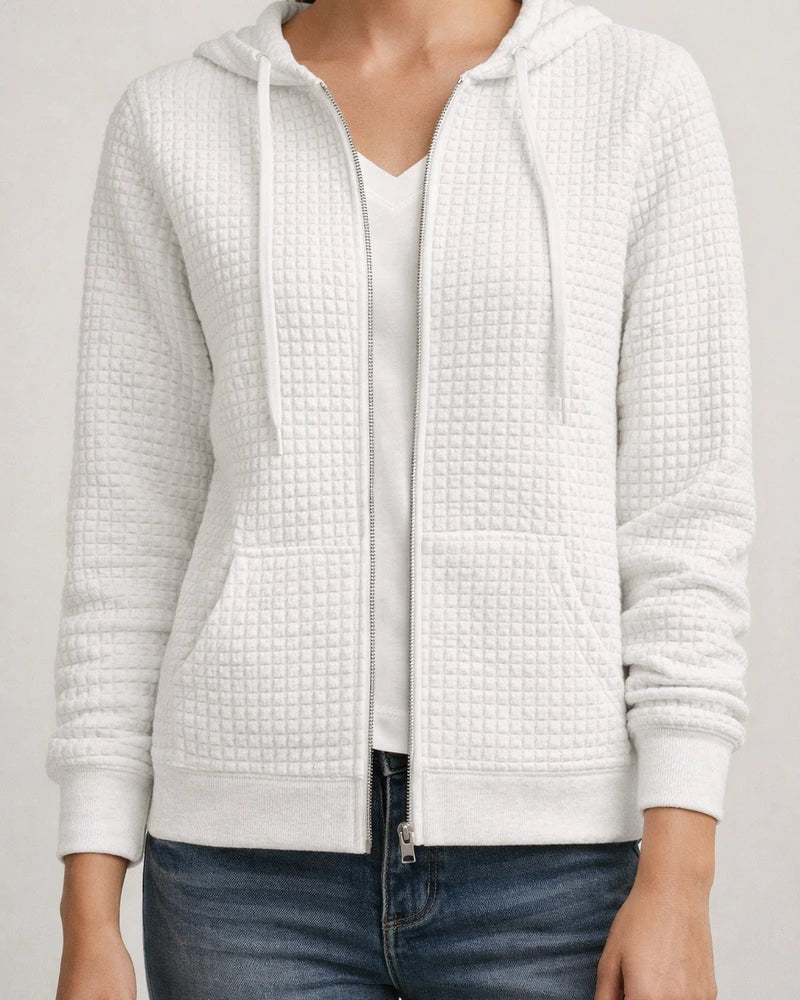 Women's Zipper Hooded Cardigan Long-sleeved Sweater Long-sleeved Jacket | JRSEE:f64e8f67-219f-442a-aac7-c02d0d47445f