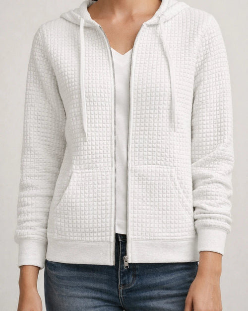 Women's Zipper Hooded Cardigan Long-sleeved Sweater Long-sleeved Jacket | JRSEE:f64e8f67-219f-442a-aac7-c02d0d47445f