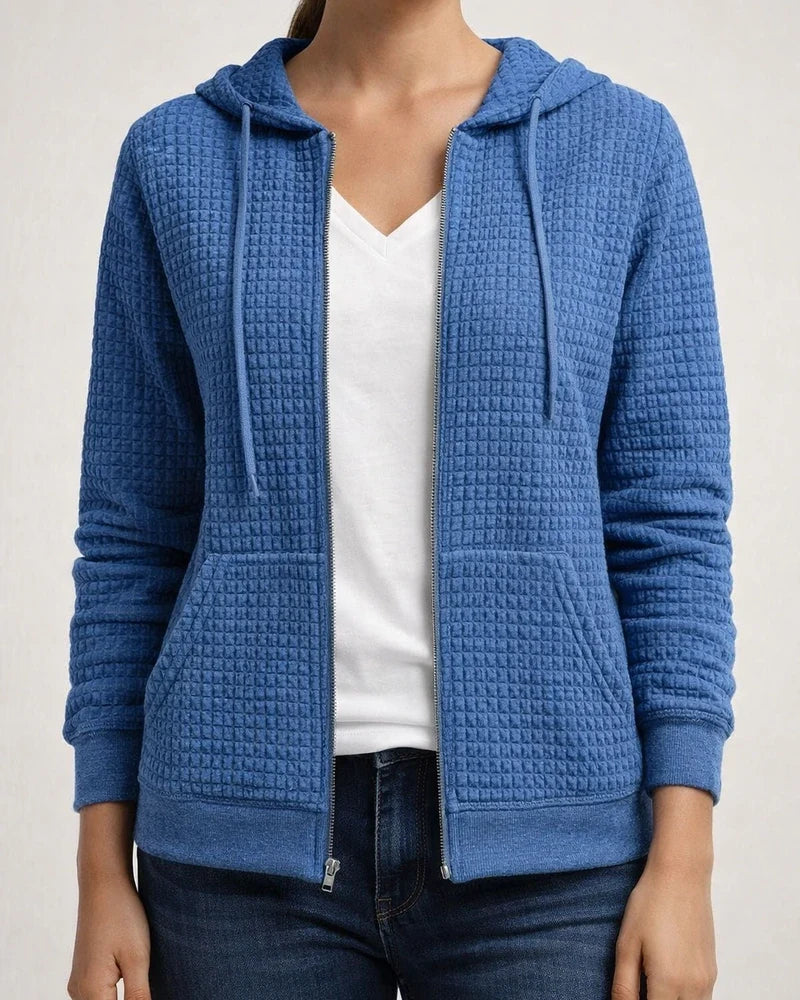 Women's Zipper Hooded Cardigan Long-sleeved Sweater Long-sleeved Jacket | JRSEE:52eaf822-9743-4758-a09c-fd1d5980736c