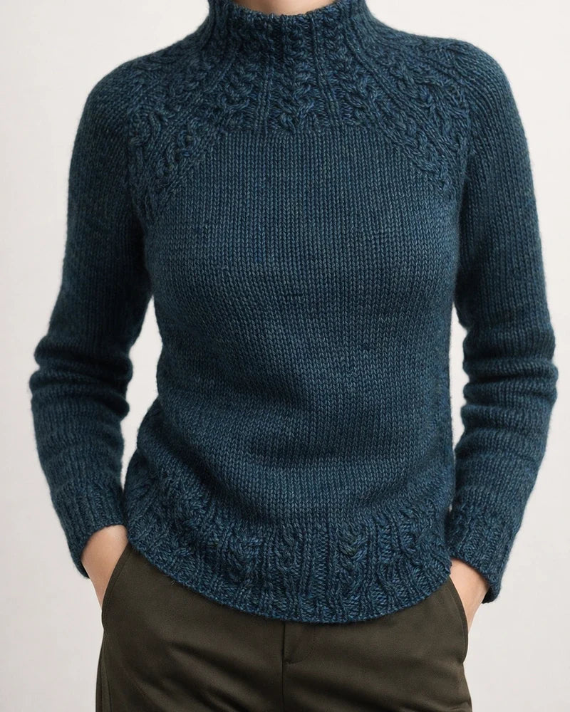 Women Turtleneck Cotton-Blend Vintage Shirts & Tops | JRSEE:debeae57-88ec-43af-8d36-3bf4bd8129f5