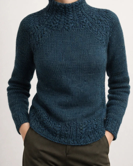 Women Turtleneck Cotton-Blend Vintage Shirts & Tops | JRSEE:debeae57-88ec-43af-8d36-3bf4bd8129f5