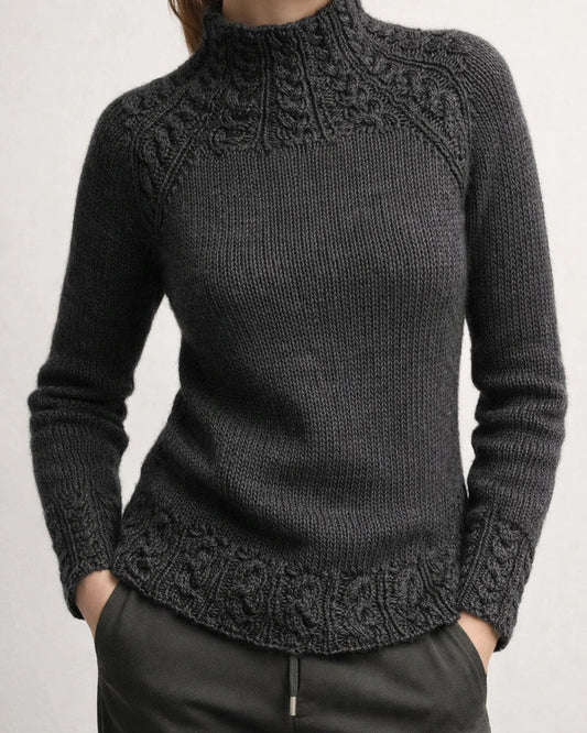 Women Turtleneck Cotton-Blend Vintage Shirts & Tops | JRSEE:6296c191-a2e8-4df8-89d5-a7acbf756b53