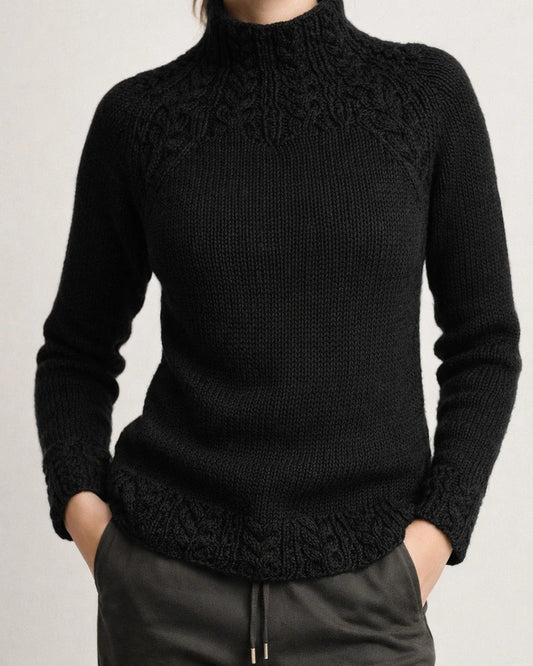 Women Turtleneck Cotton-Blend Vintage Shirts & Tops | JRSEE:f8998801-dda3-4d06-8371-b9f56fe98a22