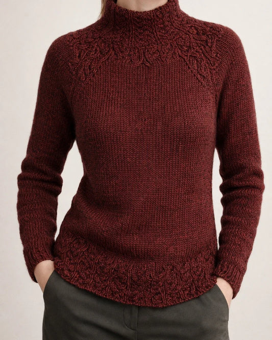 Women Turtleneck Cotton-Blend Vintage Shirts & Tops | JRSEE:60f20035-0ed8-49fb-bee4-fb880db98dbe