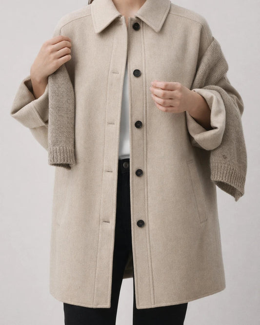 Wool Long Thick Popular Woolen Coat Women | JRSEE:36b9a25c-8dab-48b9-b8b0-f90fbdfa8dd0